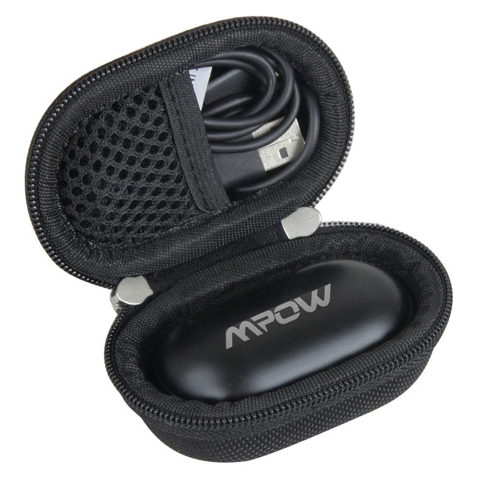 Hermitshell Hard Travel Case for Mpow M30 Wireless Bluetooth Earbuds - Protective Storage Box for Gym, Running, Travel & Commuting
