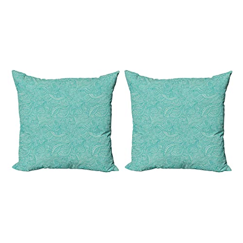 Turquoise and White