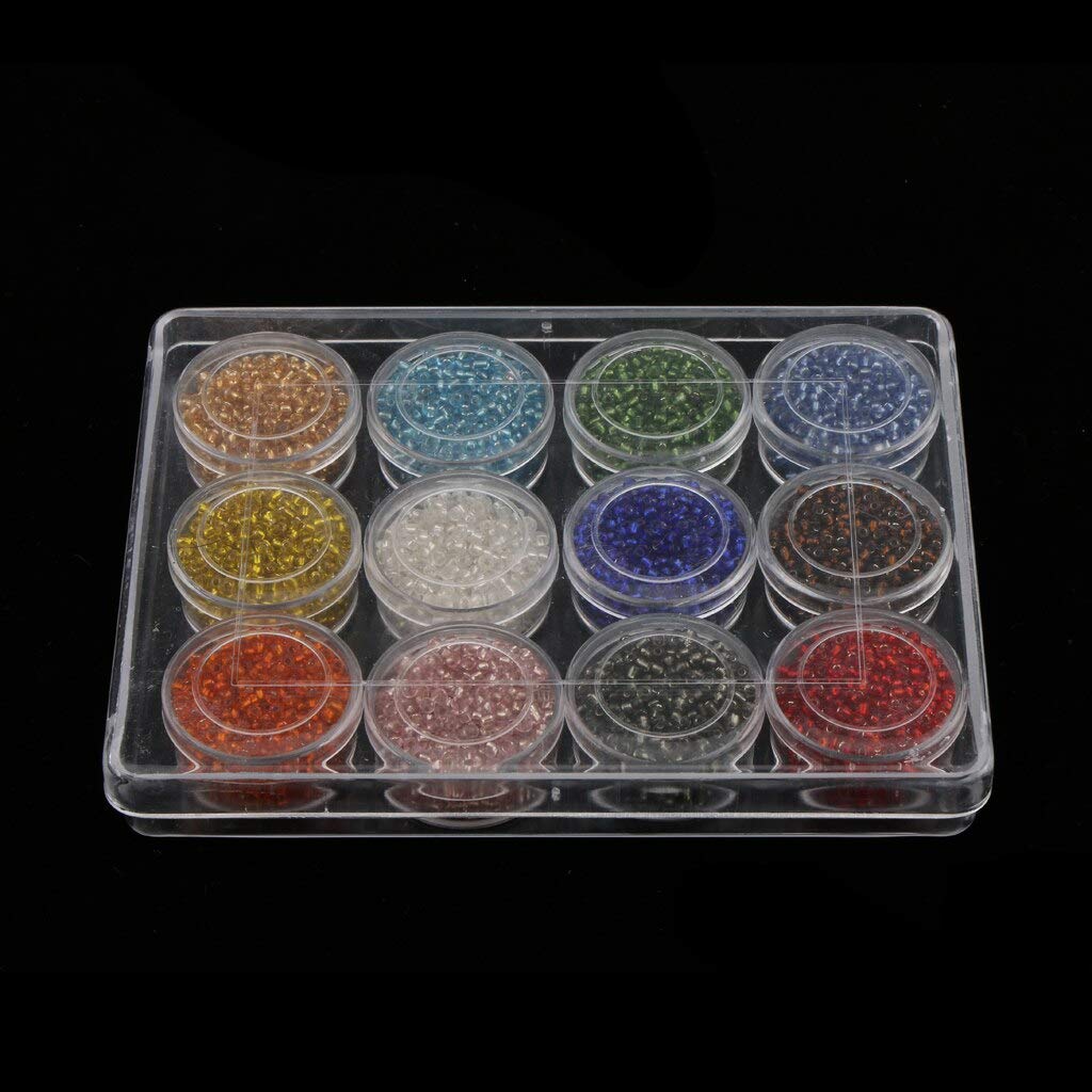 3600pcs 2mm Multicolor Glass Seed Beads DIY Kit for Bracelets Necklaces Jewelry Making - Perfect for Crafting, Scrapbooking & Gift Projects