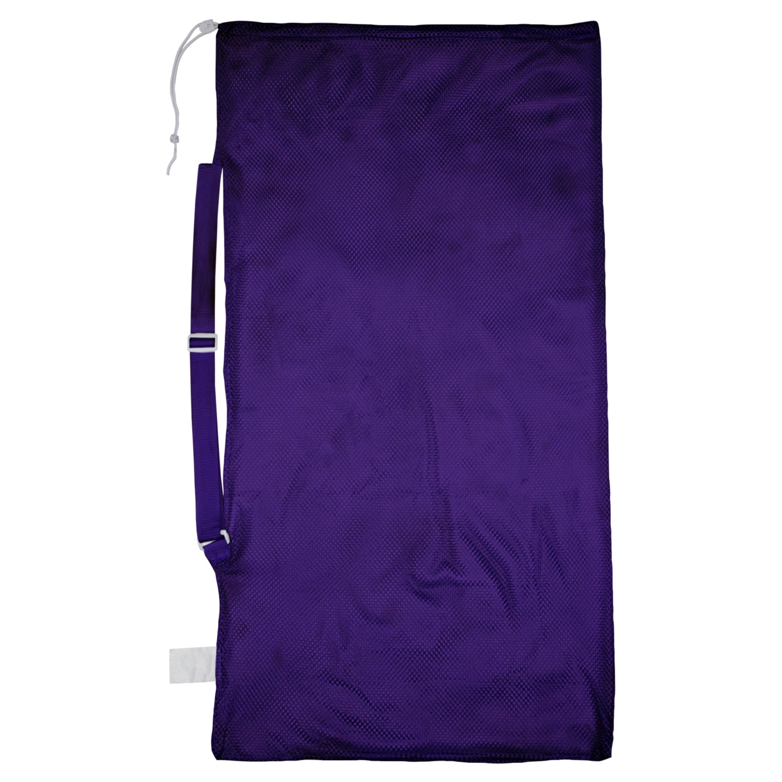 Champion Sports Mesh Equipment Bag - Durable Nylon Drawstring Bag with Lock & ID Tag for Basketball, Soccer, Swimming Gear, Laundry & Toys - Breathable Multipurpose Storage Sack for Gym, Travel & Outdoor Activities