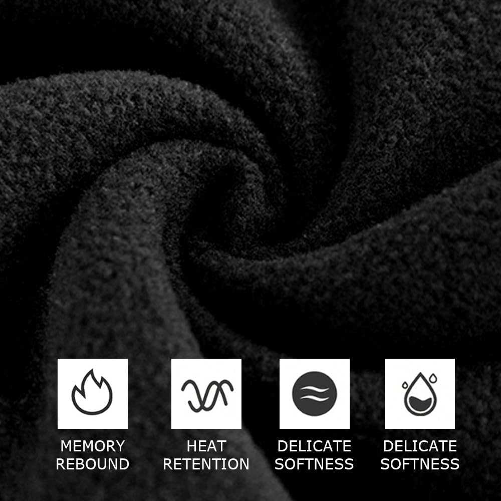 Polar Fleece Balaclava Hood Face Mask - Winter Fleece Ski Mask for Men & Women - Windproof Cycling Face Cover - Warm Full Face Hat for Skiing, Snowboarding, Motorcycling & Outdoor Activities