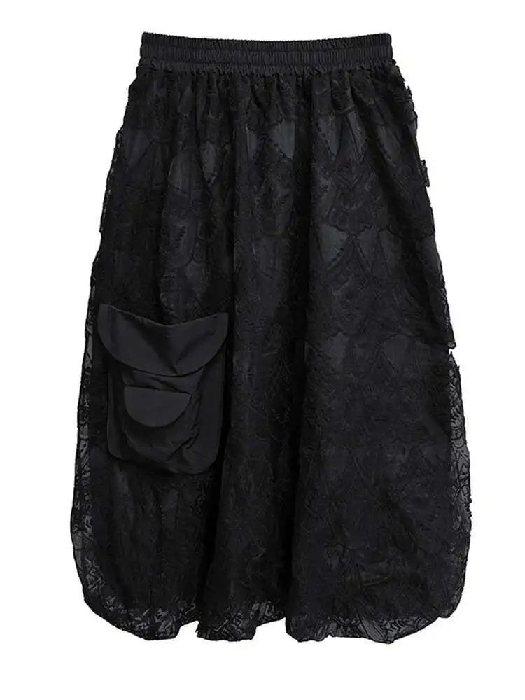 black skirt