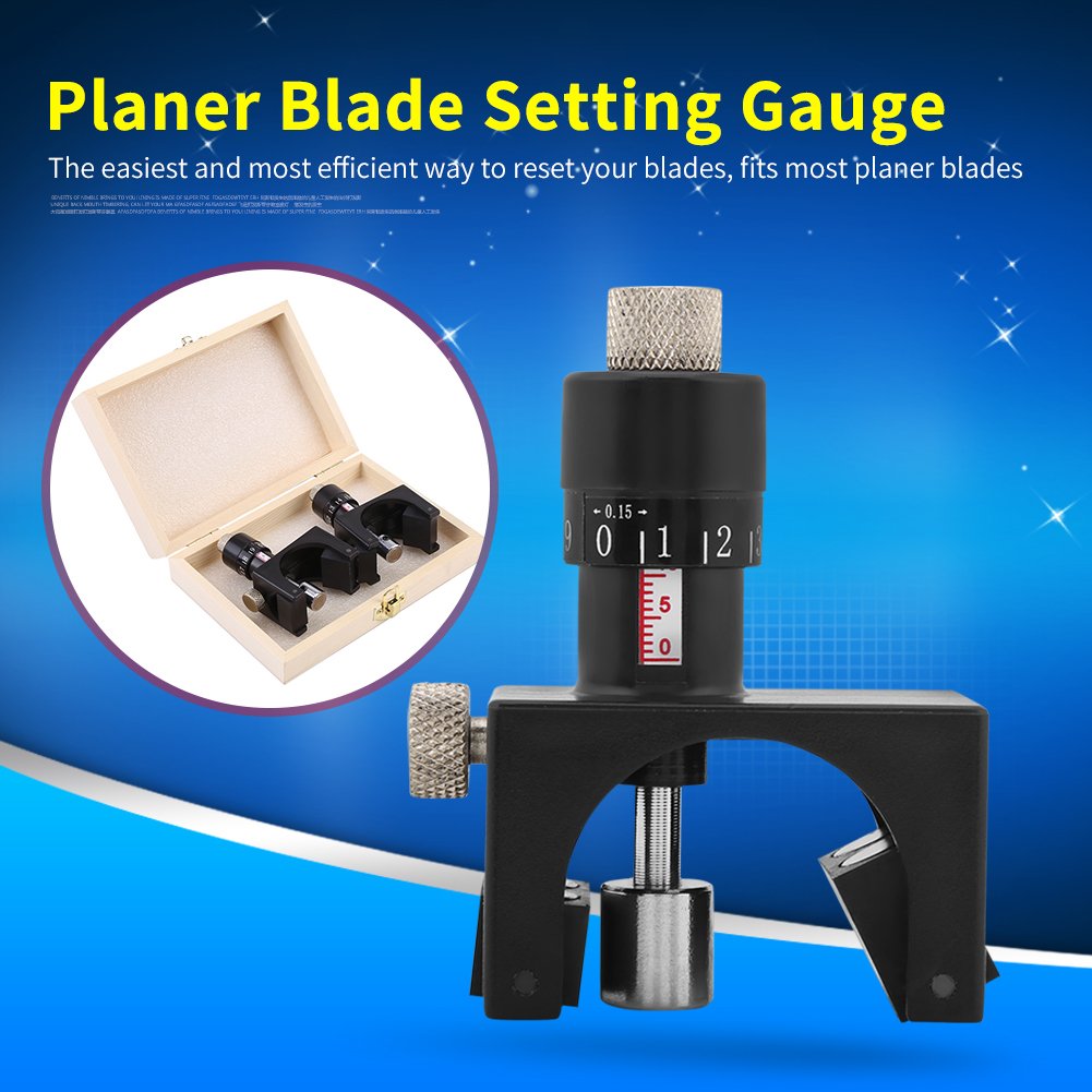 2PCS Magnetic Planer Blade Calibration Tool - Jointer Planer Knife Setting Jig & Gauge Setter for Woodworking - Perfect for DIY Projects and Professional Wood Shops