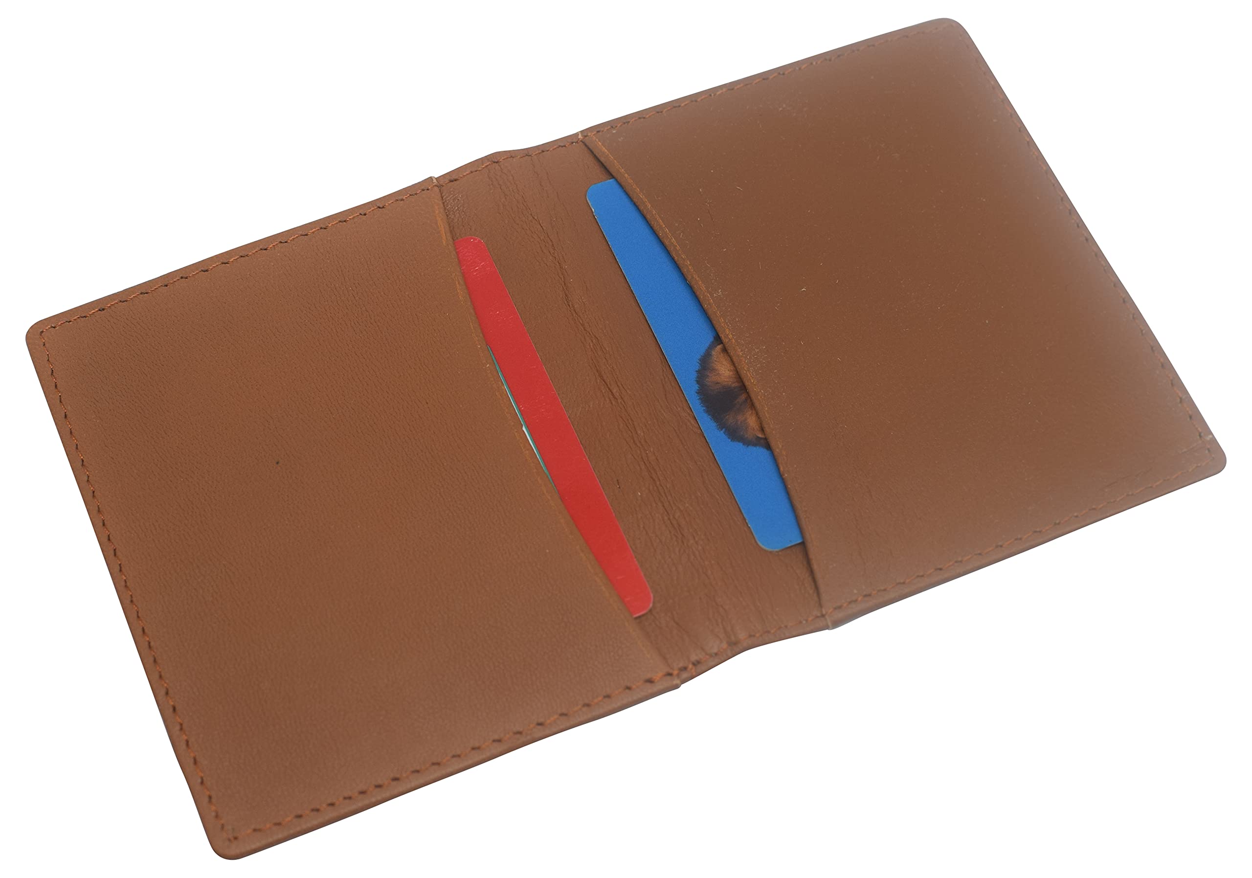 RFID Blocking Genuine Leather Vaccine Card Holder & Passport Cover - Travel Organizer for Vaccination Records (Tan) | Perfect for Airports, Doctor Visits & International Travel