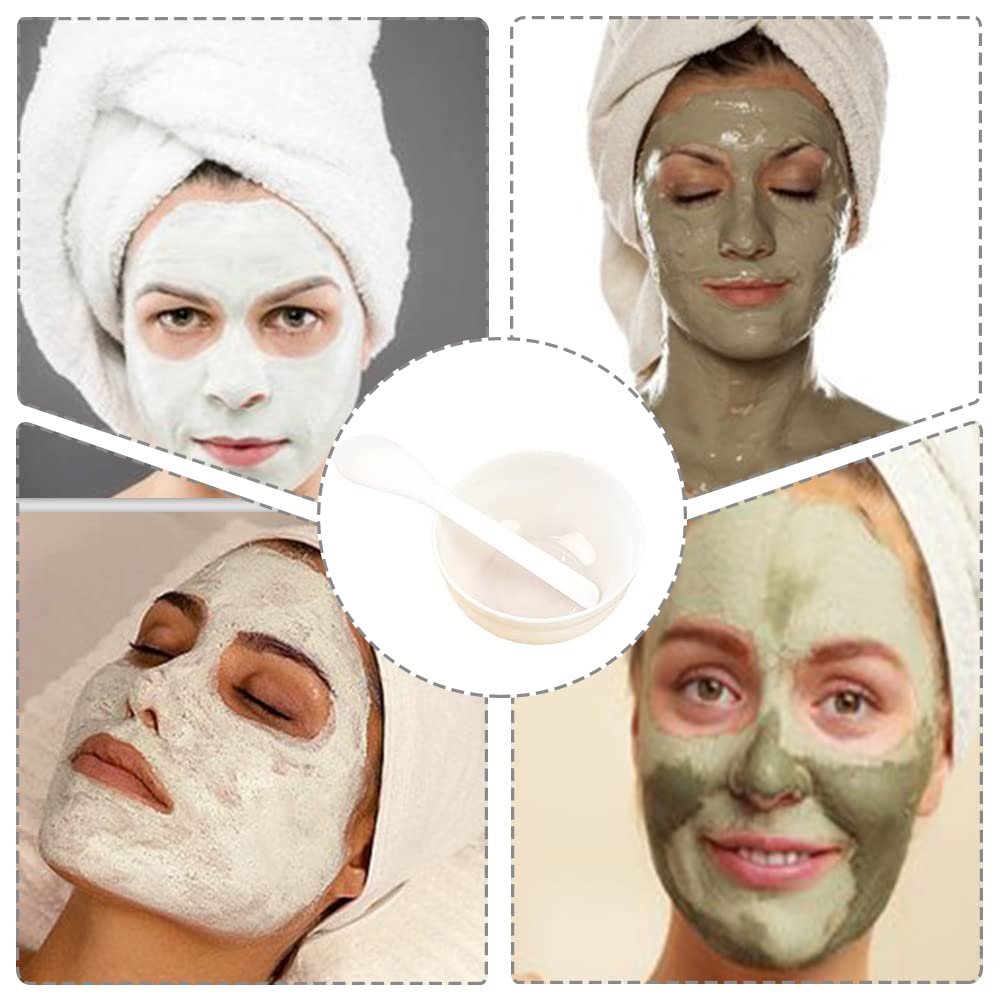 Professional Plastic Facial Mask Mixing Bowl & Spatula Set - Durable Beauty Tools for Women, Ladies & Girls - Perfect for DIY Skincare, Spa Treatments & At-Home Facials