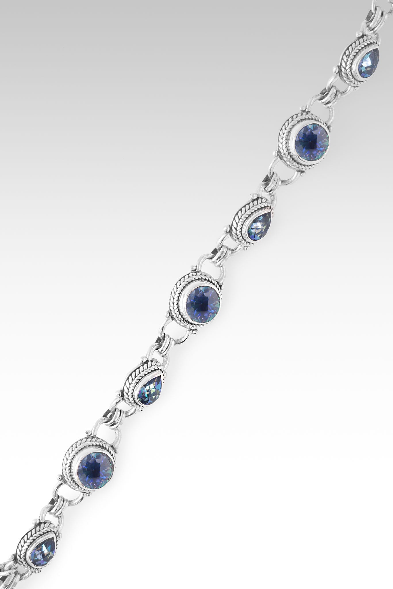 Trust the Journey Bracelet™ - Odyssey Universe™ Mystic Quartz & Sheer Luck™ Mystic Topaz Charm Bracelet for Women | Spiritual Jewelry Gift for Inspiration, Meditation & Positive Energy