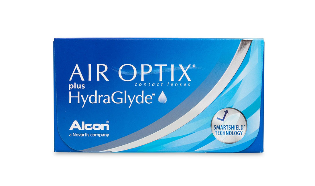 AIR Optix Plus with Hydraglyde Monthly Contact Lenses (6 Pack) - Moisture-Rich for All-Day Comfort, Ideal for Dry Eyes & Active Lifestyles