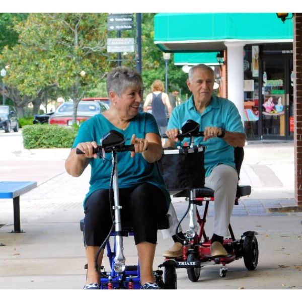 Triaxe Cruze Folding Mobility Scooter for Adults - Lightweight Electric Scooter with Long Battery Life - Perfect for Shopping, Travel & Outdoor Activities