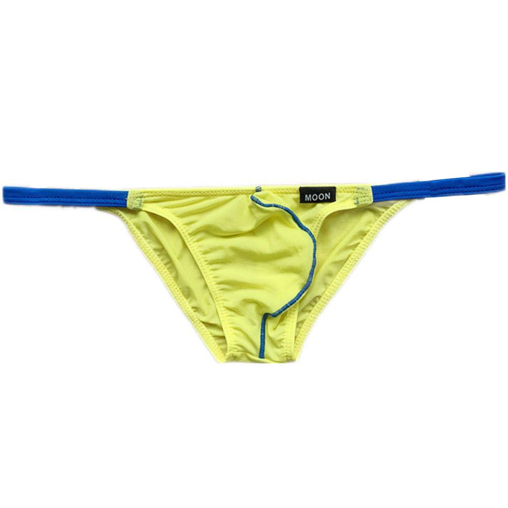 Men's Seamless Low Rise Bikini String Underwear - Comfortable & Sexy Bulge Enhancing Briefs for Beach, Swimming & Intimate Moments