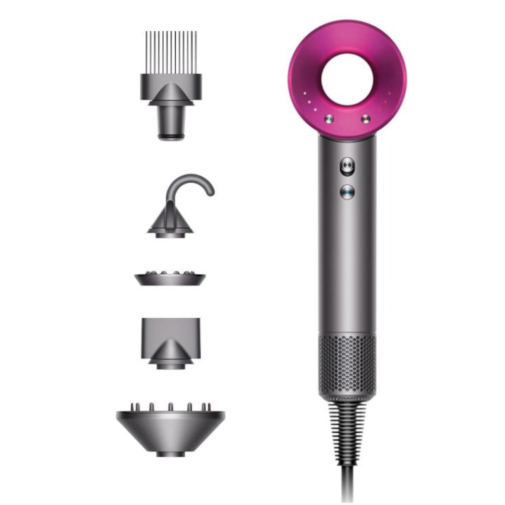 Refurbished Dyson HD07 Supersonic Hair Dryer - Iron/Fuchsia | Excellent Condition with Dyson Warranty | Professional Salon & Home Hair Styling Tool