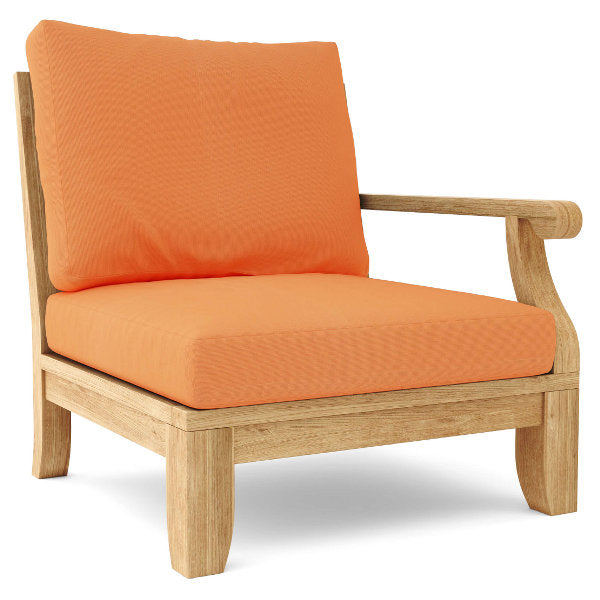 Riviera Luxe Deep Seating Left Modular Armchair - Modern Outdoor Patio Furniture for Poolside, Garden & Backyard Relaxation