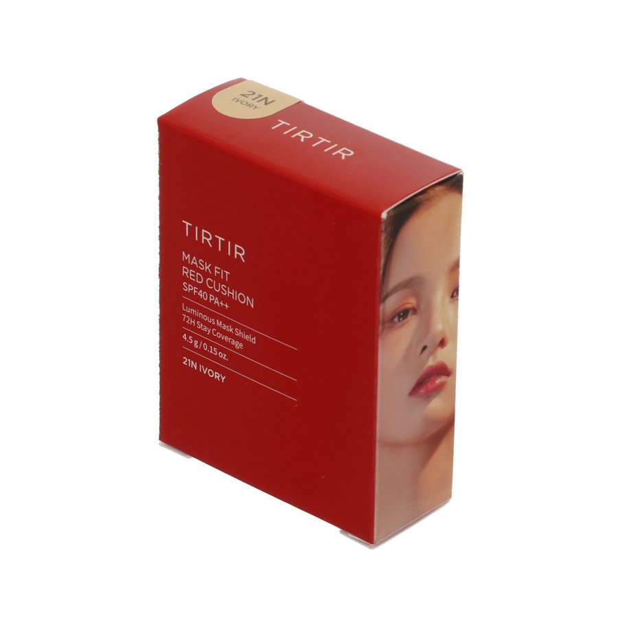 TIRTIR Mask Fit Red Cushion Mini 21N (4.5g) - Lightweight BB Cream Foundation for Flawless Coverage | Perfect for Daily Makeup & On-The-Go Touch Ups