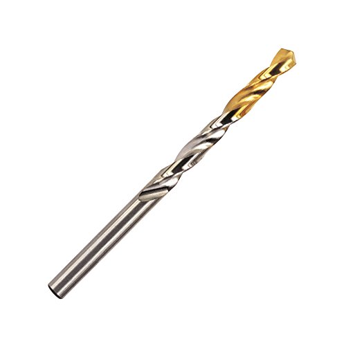 YG-1 High Speed Steel Gold-P Jobber Drill Bit Set - 5 Pack, 9.4mm x 125mm, TiN Coated, 135° Point Angle, Straight Shank for Metal, Wood & Plastic Drilling - Perfect for DIY Projects, Woodworking & Metal Fabrication