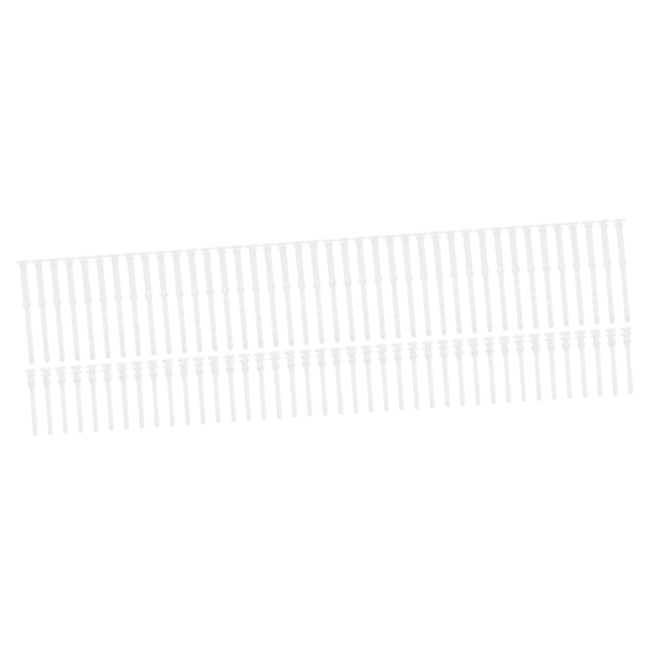 Gatuida 80 Pcs Computer Case Glue Nails Kit - Replacement Rivets & Fan Screws for PC Builds - Long Silicone Rubber Screws for Computer Components (White) - Perfect for DIY PC Assembly & Case Modding
