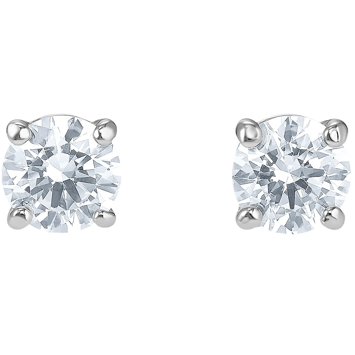 Swarovski Tennis Bracelet & Earring Set - Rhodium Finish for Elegant Occasions