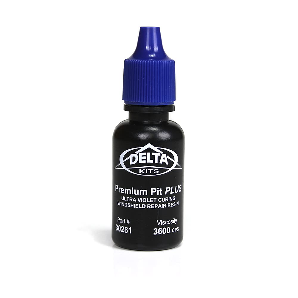 Premium Pit Plus Windshield Repair Resin 15ml - Auto Glass Rock Chip & Crack Filler - Final Step for DIY Windshield Repair - Perfect for Cars, Trucks, and SUVs
