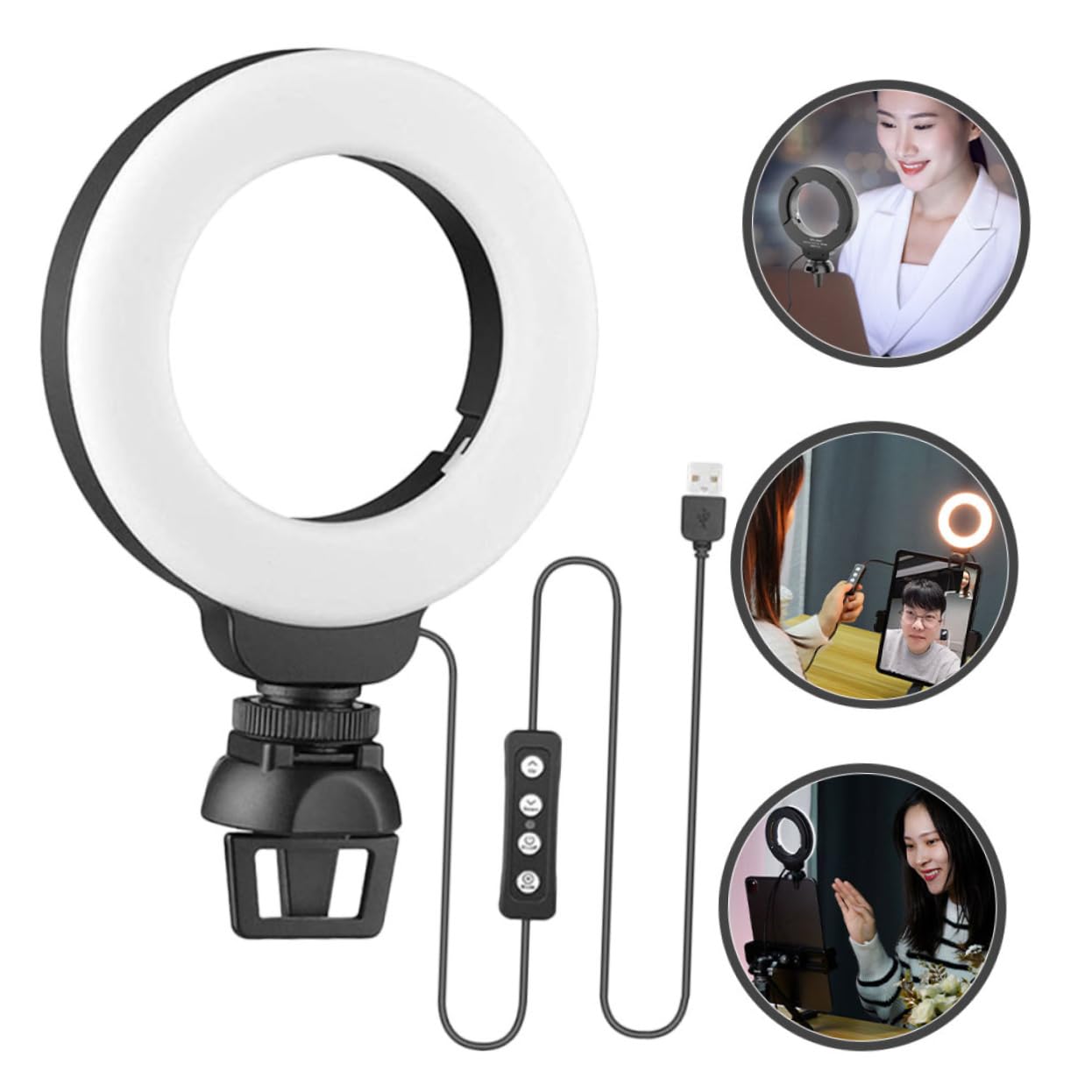 OSALADI Dimmable Selfie Ring Light with Tripod Stand - 10