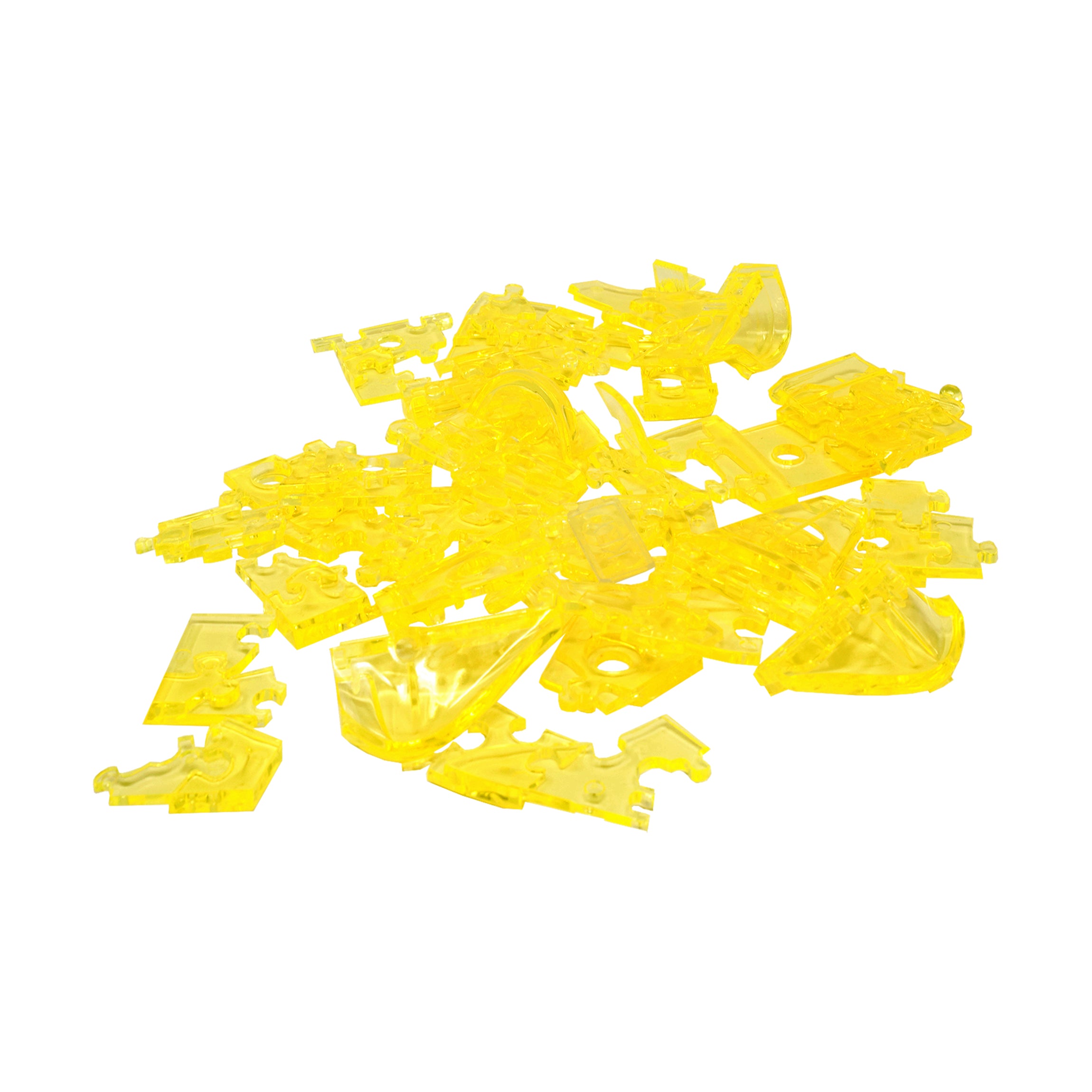 Classic Car Yellow 3D Crystal Puzzle - 53 Piece Brain Teaser for Adults & Teens - Perfect for Stress Relief, Home Decor & Gift Giving