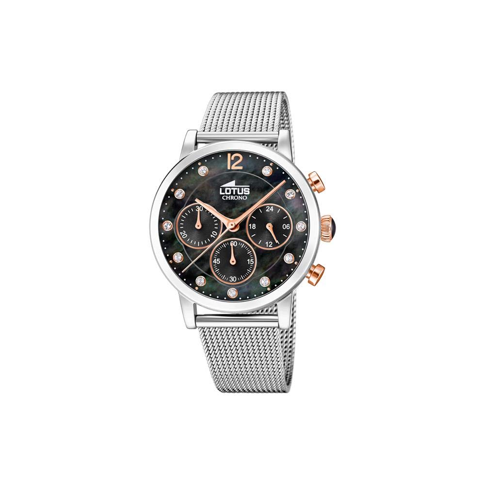 Lotus Women's Silver Stainless Steel Quartz Watch - Elegant Dress Watch for Business, Office & Formal Occasions (Model: 18676/4)