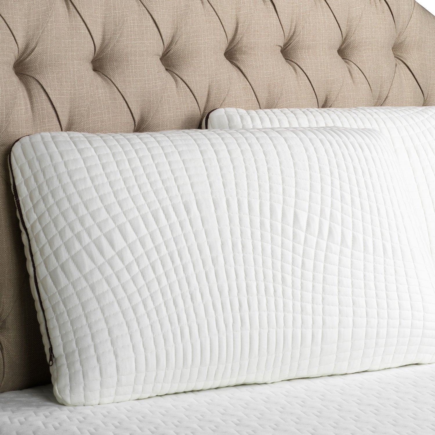 Breathable Copper Infused Memory Foam Pillow with Removable Washable Cover - Ideal for Side Sleepers & Hot Sleepers, Promotes Cool Comfort for Better Sleep