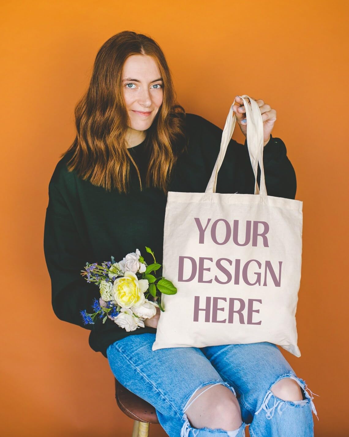 Custom White Canvas Tote Bag with Logo - Personalized Promotional Shopping Bag - Perfect for Groceries, Beach Trips & Corporate Events