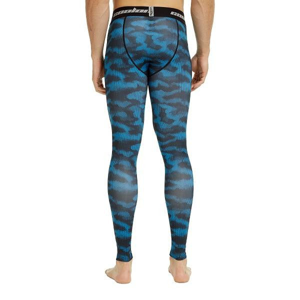 Indigo Compression Tights for Women & Men - High Waist Yoga Pants with Pockets - Workout Running Hiking Leggings for Gym, Travel & Everyday Wear