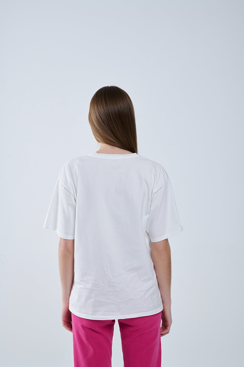 Capri La Dolce Vita Graphic Print White T-Shirt - Casual Summer Fashion for Women | Perfect for Beach Outings & Weekend Wear