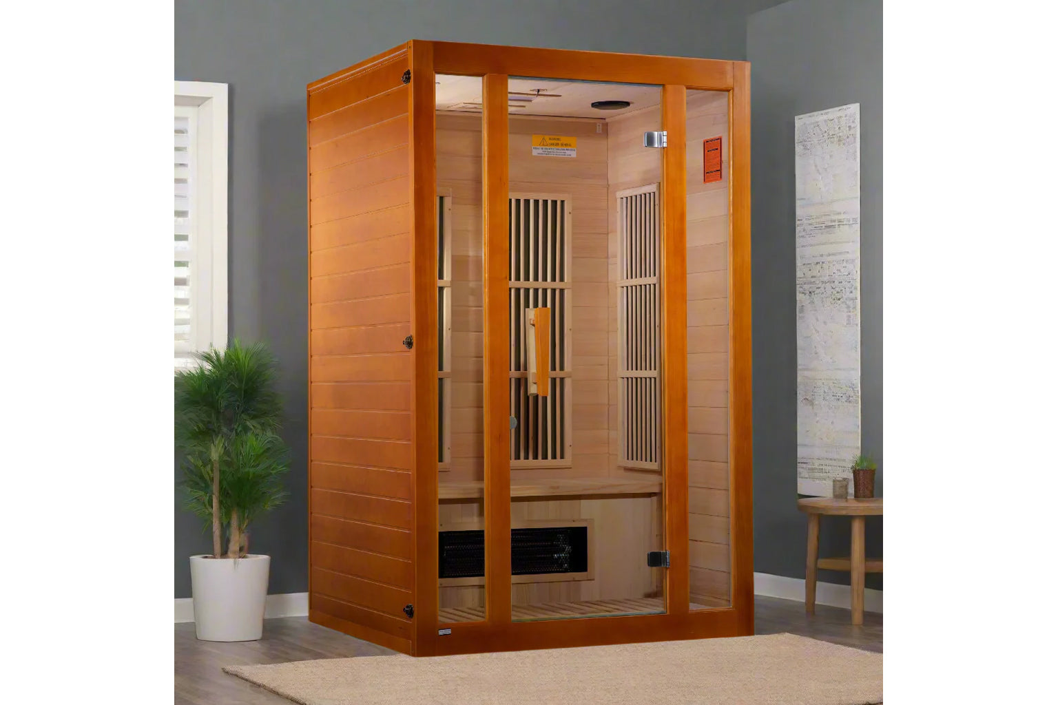 Maxxus Aspen Dual Tech 2 Person Low EMF FAR Infrared Sauna for Home Spa & Relaxation - Perfect for Detox, Weight Loss & Muscle Recovery (Summer Sale)