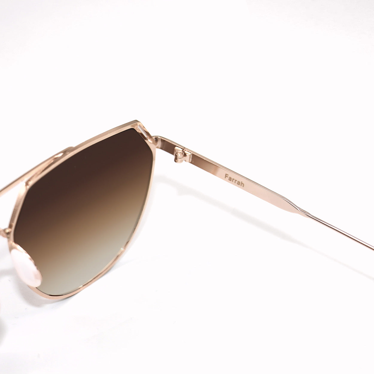 Farrah Brown Tangle-Free Aviator Sunglasses for Women - Polarized UV Protection - Stylish Retro Pilot Shades for Driving, Travel & Outdoor Activities