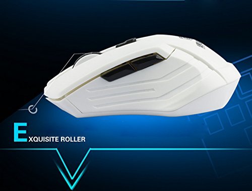 UniFire V60 Waterproof 2.4G Wireless Gaming Keyboard and Mouse Combo with Adjustable DPI - Ergonomic Design for PC, Laptop, Mac - Perfect for Gaming, Office Work & Home Use (White)