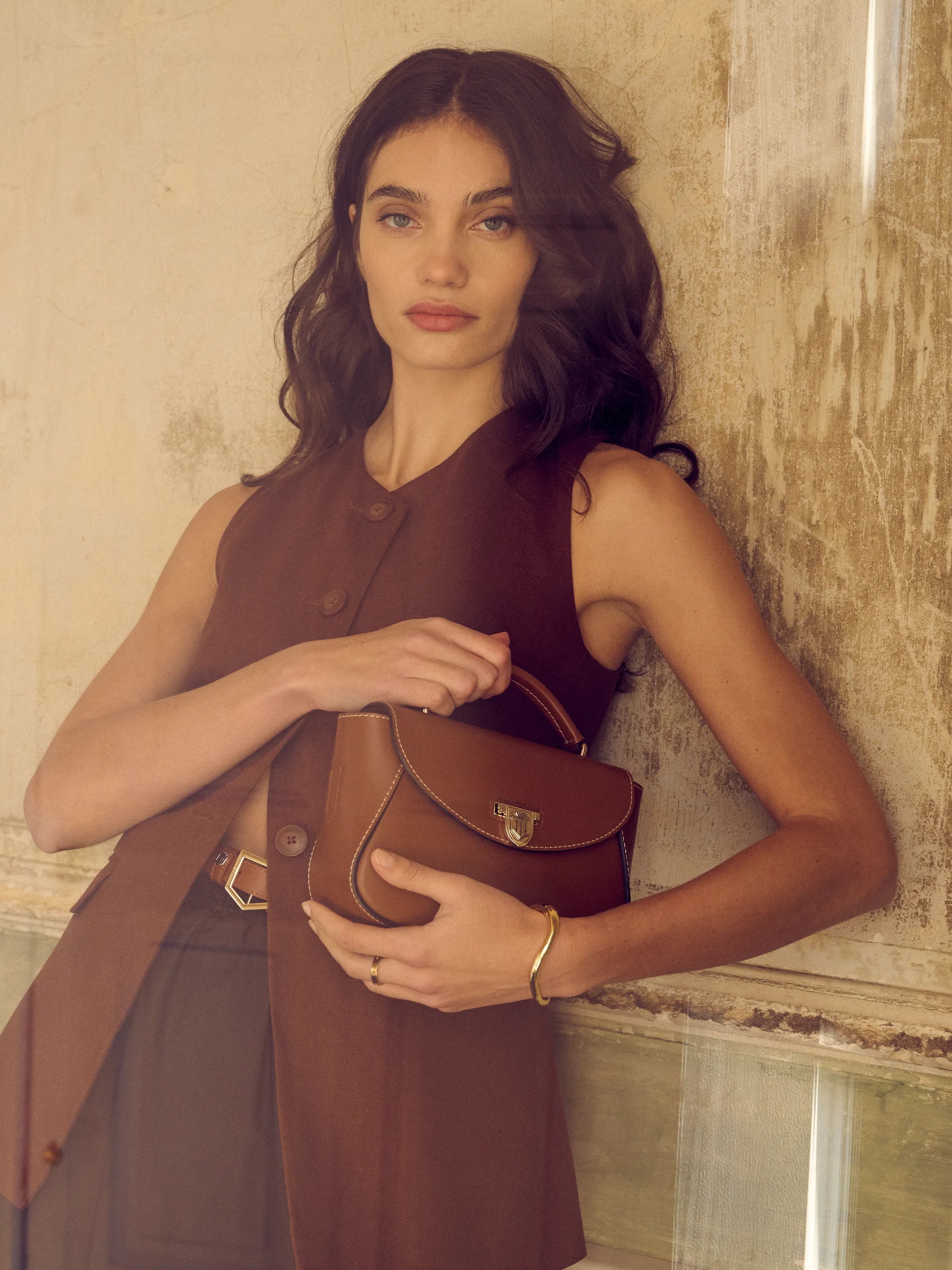 Blenheim Mini Handbag - Premium Tan Leather Crossbody Purse for Women | Perfect for Everyday Use, Date Night & Travel Accessories