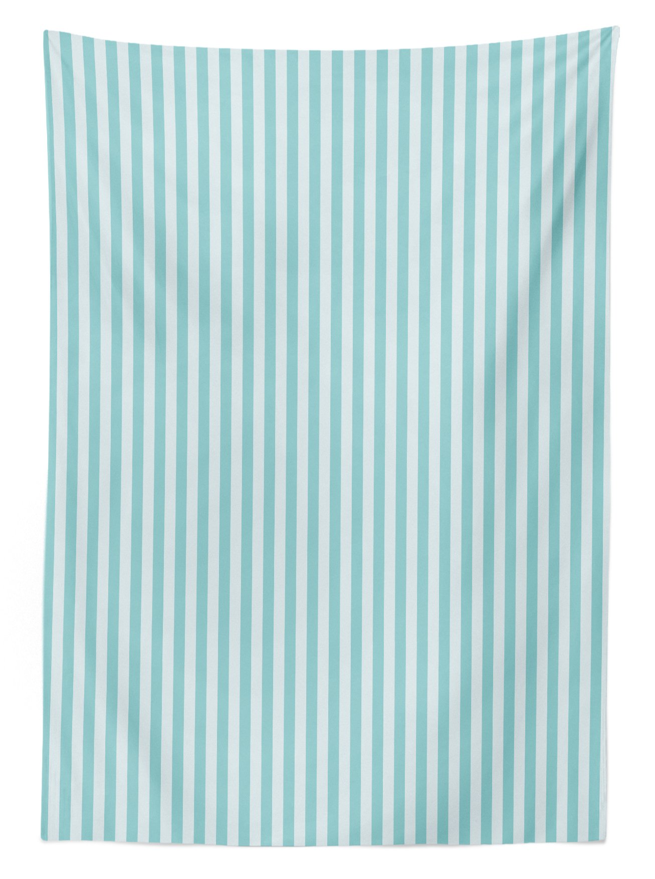 Ambesonne Striped Outdoor Tablecloth - Pastel Vertical Line Geometric Design, Washable Picnic Table Cover 58x120 Inches in Pale Blue & Sea Green - Perfect for Garden Parties, BBQs, and Beach Picnics