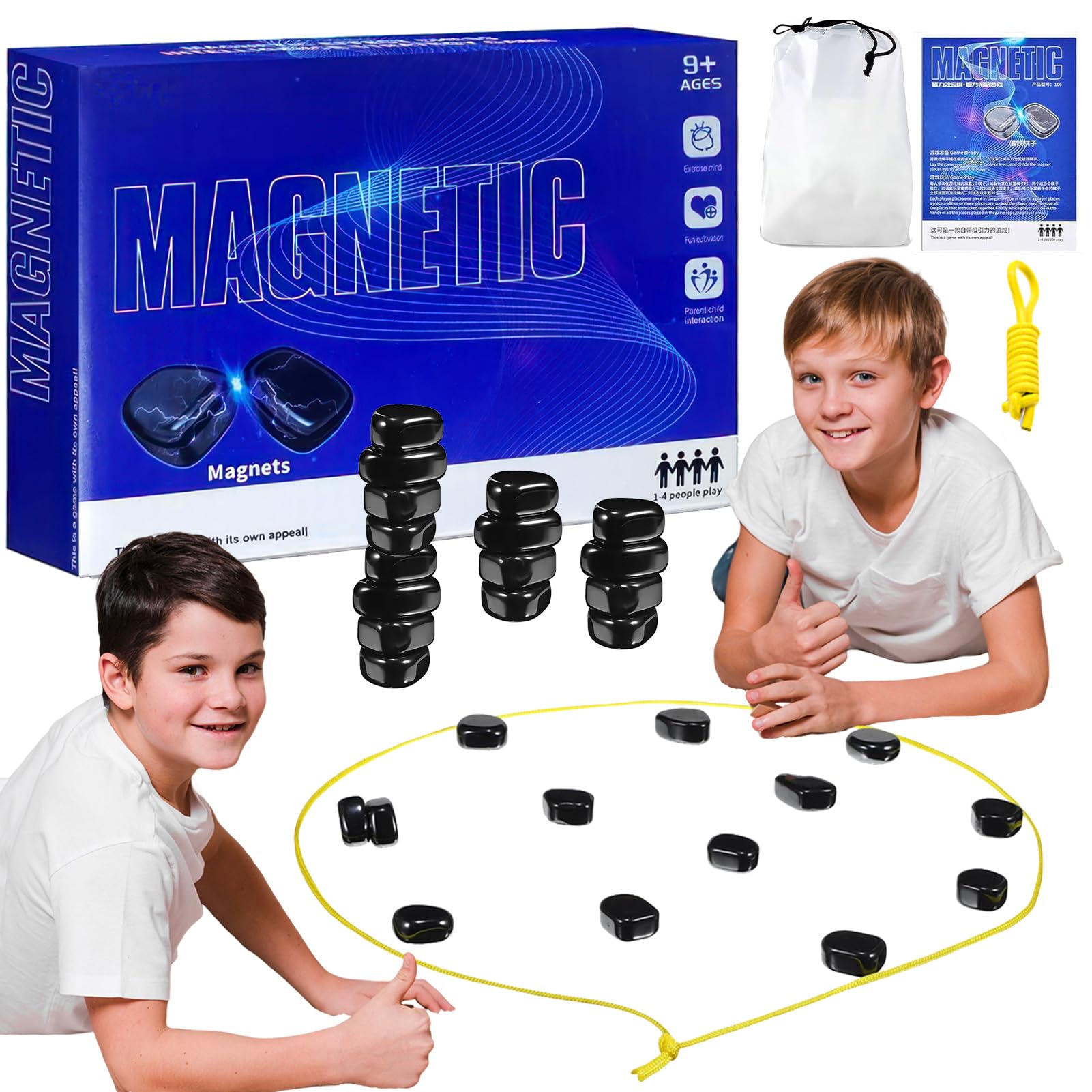 Magnetic Chess Set - 20 Piece Portable Chess Board Game for Kids & Adults | Travel, Party & Indoor Fun | Foldable Puzzle Game for Home & Outdoor Play