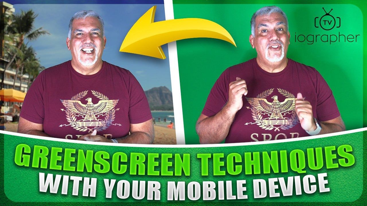 iOgrapher Portable Green Screen Kit - Professional Chroma Key Backdrop for Video & Photo Editing - Perfect for YouTube, TikTok, Live Streaming & Virtual Meetings