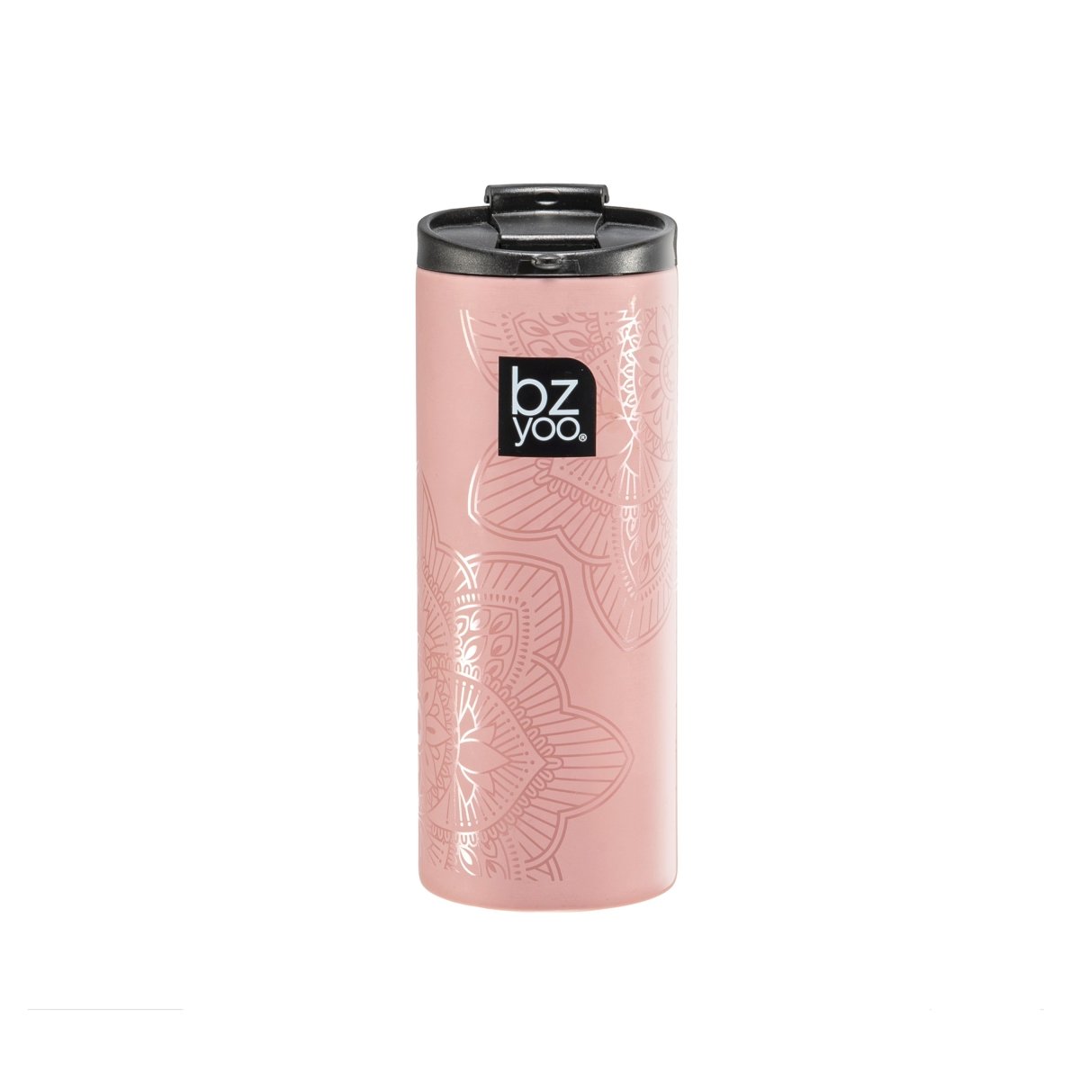 12oz Stainless Steel Vacuum Insulated Tumbler with Double Wall - La La Mandala Pink Design | Hot & Cold Beverage Cup for Coffee, Tea, Smoothies | Perfect for Office, Travel, Camping & Outdoor Activities