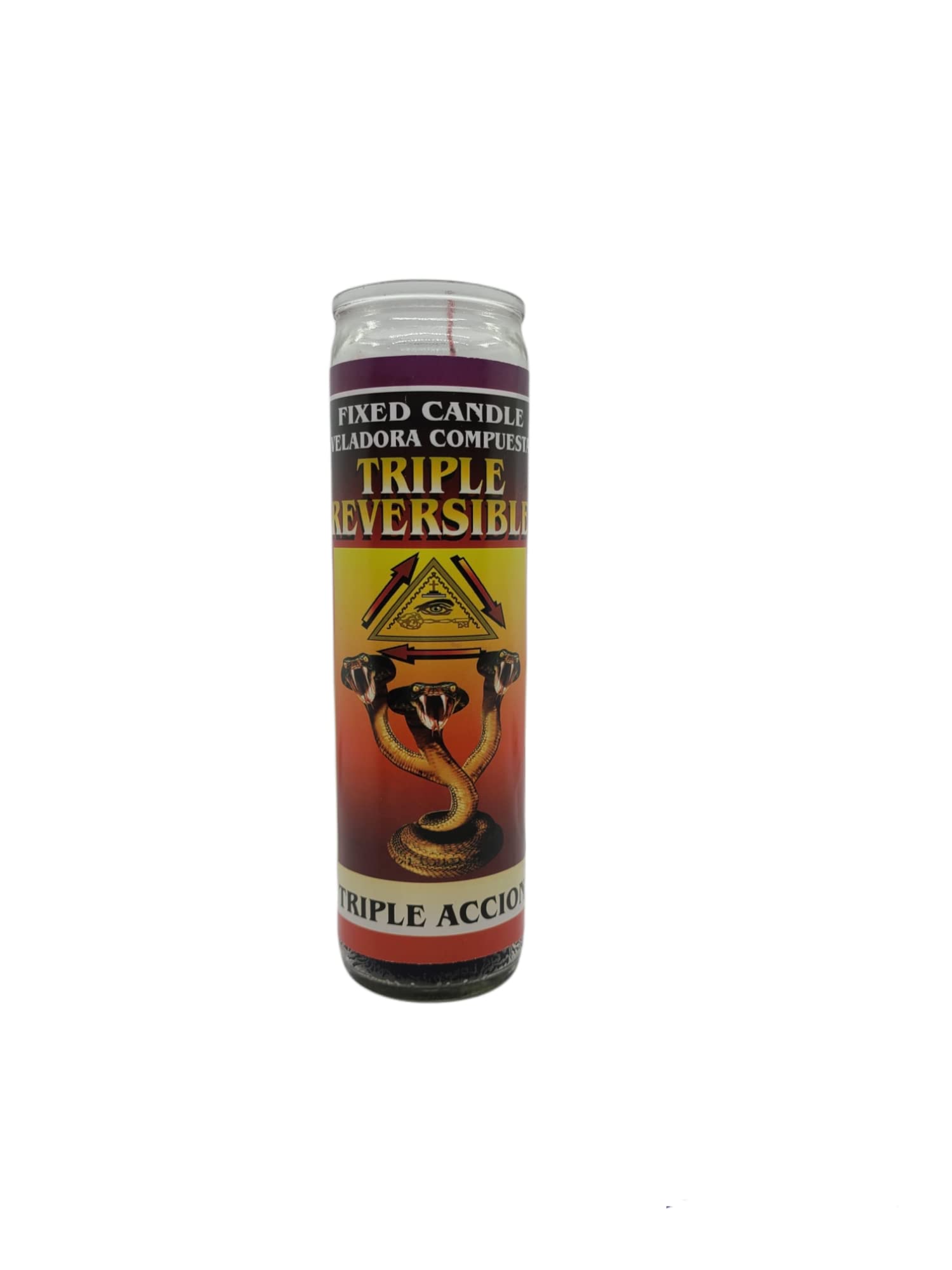 Triple Reversible Fixed Candle - Red and Black Scented Candles for Home Decor, Meditation & Romantic Ambiance
