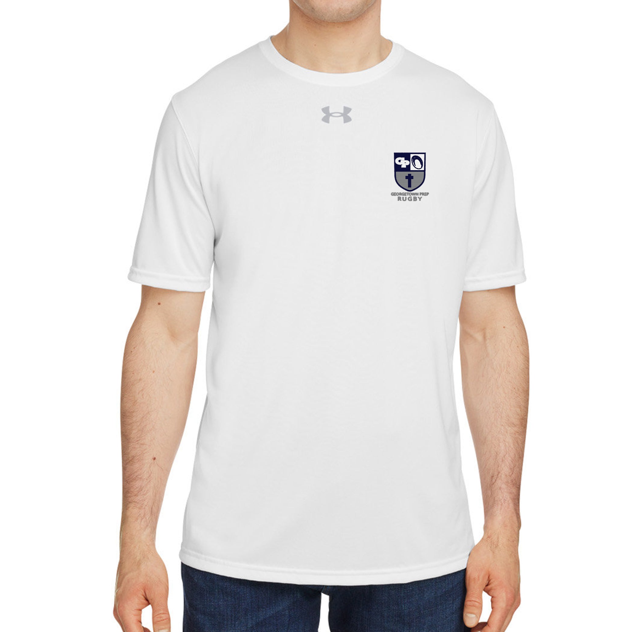 Georgetown Prep UA Team Tech T-Shirt - Moisture-Wicking Performance Shirt for Sports & Training - Perfect for Basketball, Running, and Gym Workouts
