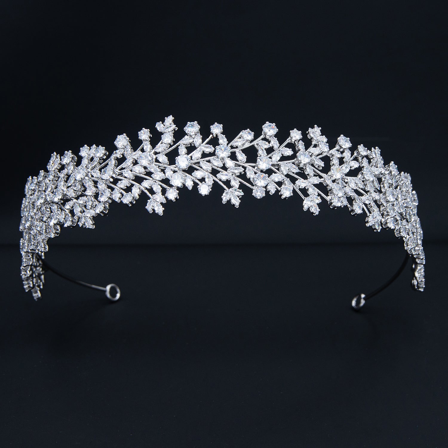 Elegant Cubic Zirconia Soft Headband for Weddings - Crystal Bridal Tiara Hair Accessory for Women (HG112) | Perfect for Bridal Showers, Prom & Special Occasions