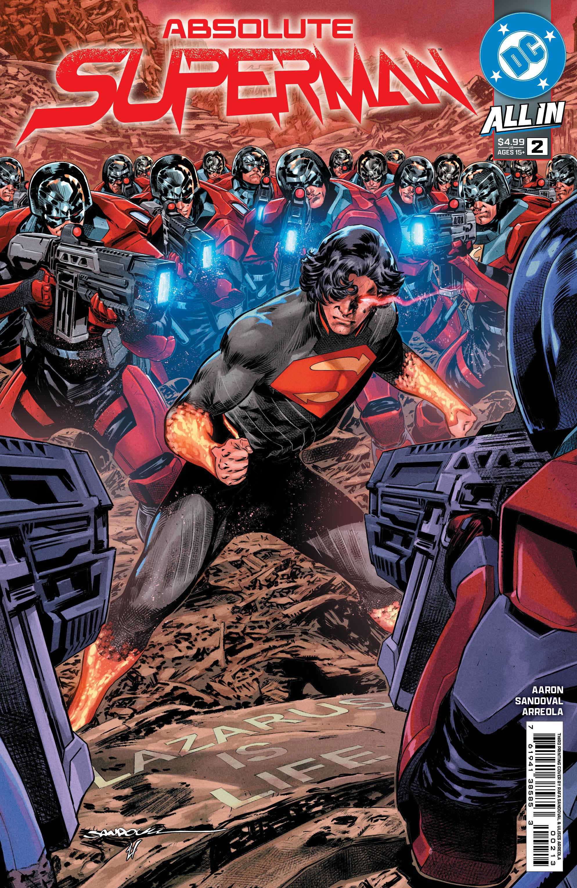 Absolute Superman #2 3rd Print Rafa Sandoval Variant DC Comics (07/02/2025) - Rare Collectible Edition for Comic Book Enthusiasts & Superhero Fans - Perfect for Display, Gifts, and Investment