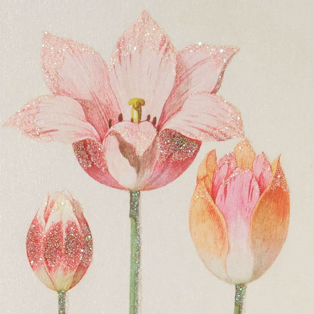 Beautiful Botanical Tulips Easter Greeting Card - Perfect for Spring Celebrations, Holiday Wishes & Home Decor