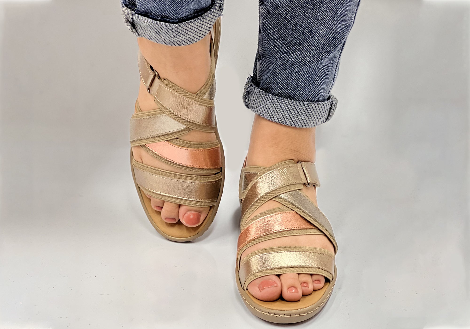 Opananken Roma Women's Comfortable Brazilian Leather Sandals - Stylish & Supportive Flip Flops for Beach, Pool, and Summer Outings