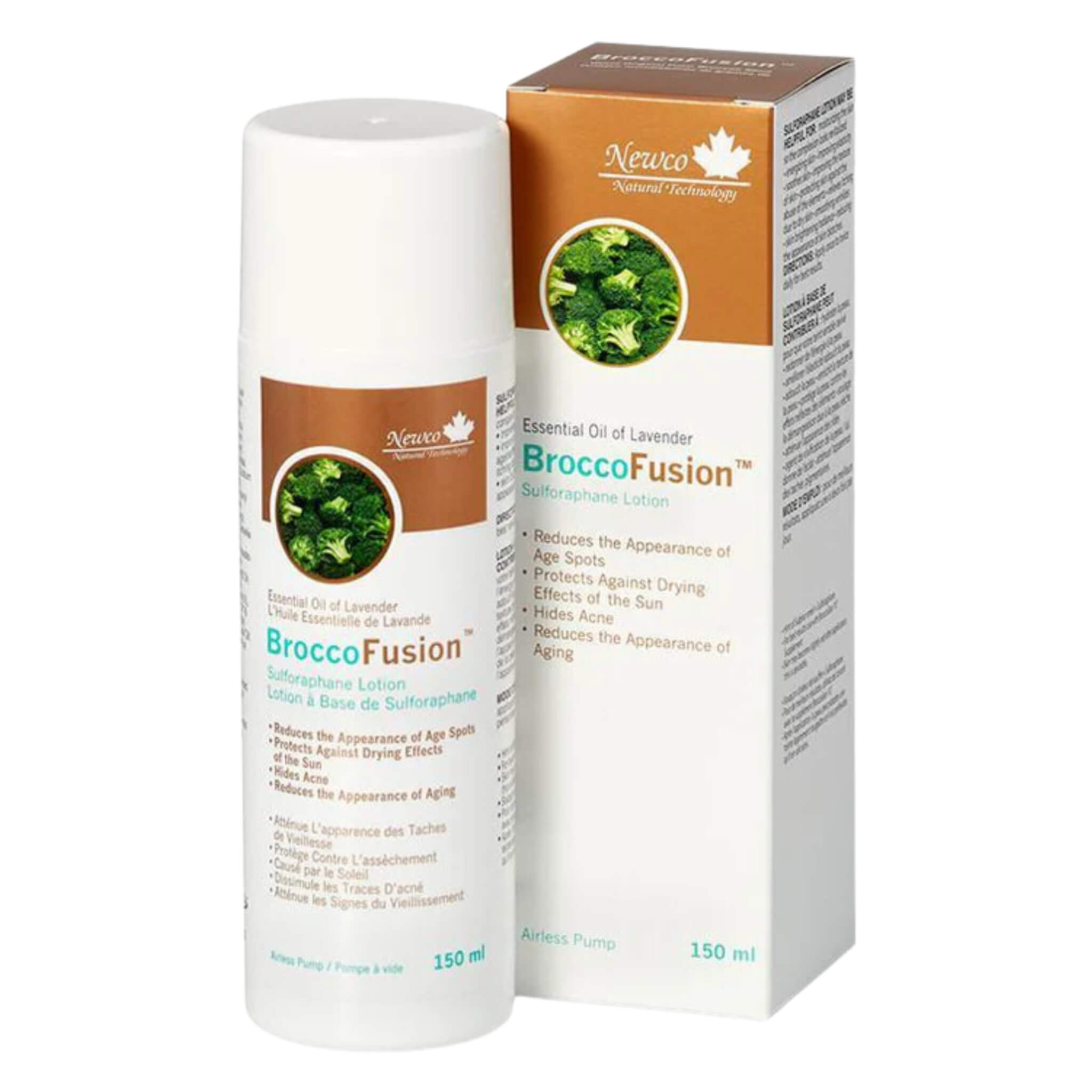 BroccoFusion Sulforaphane Lotion with Lavender - Antioxidant Skin Care for Glowing Complexion | Perfect for Daily Moisturizing & Nighttime Relaxation