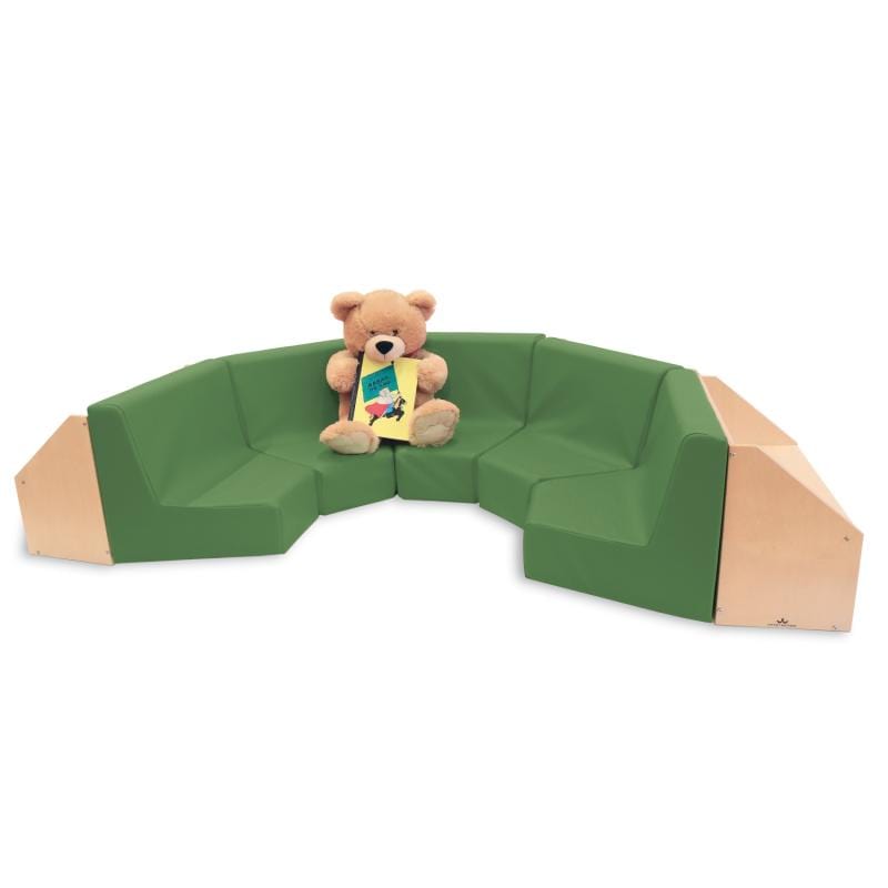 5-Section Reading Nook - Cozy Book Corner for Kids & Adults - Perfect for Bedrooms, Living Rooms & Home Libraries
