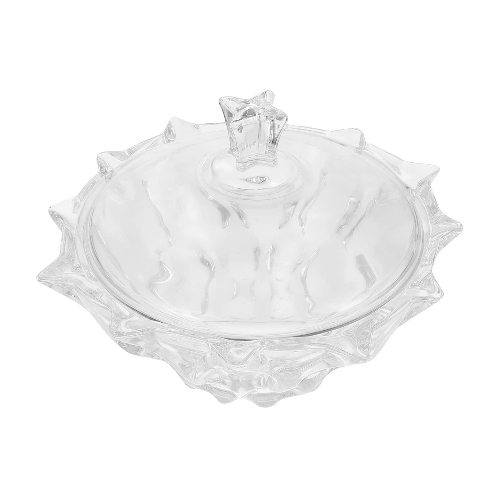 1 Piece Clear Glass Candy Jar - European Style Transparent Storage Canister for Sweets, Tea, Coffee, Spices | Airtight Household Glassware for Kitchen Pantry Organization & Decorative Countertop Display