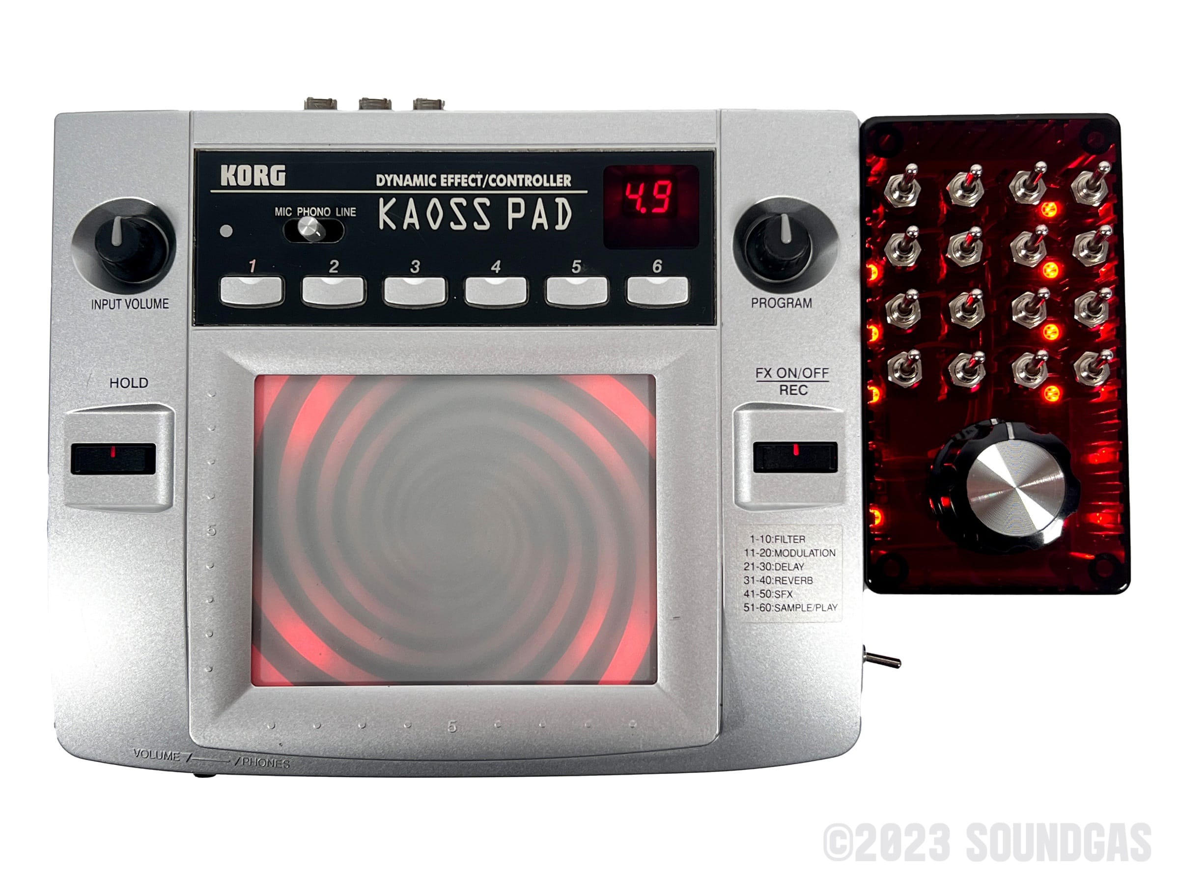 Korg Kaoss Pad KP1 Circuit Bent - Dynamic Effects Processor for Live Music & DJ Performances - Perfect for Electronic Music Production & Sound Design
