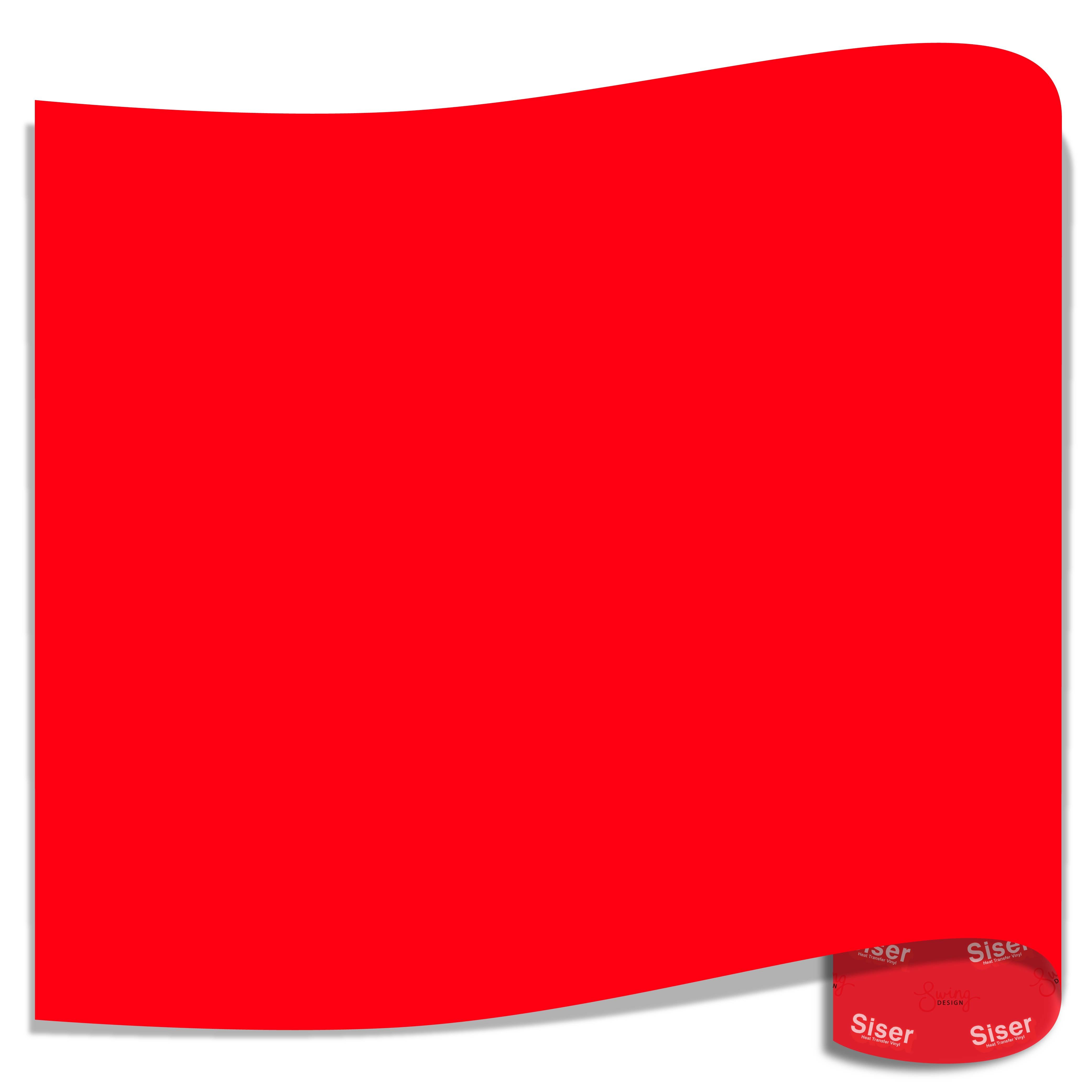 Siser EasyWeed Heat Transfer Vinyl (HTV) - Fluorescent Coral - DIY T-Shirt & Apparel Customization for Crafting & Fashion Design