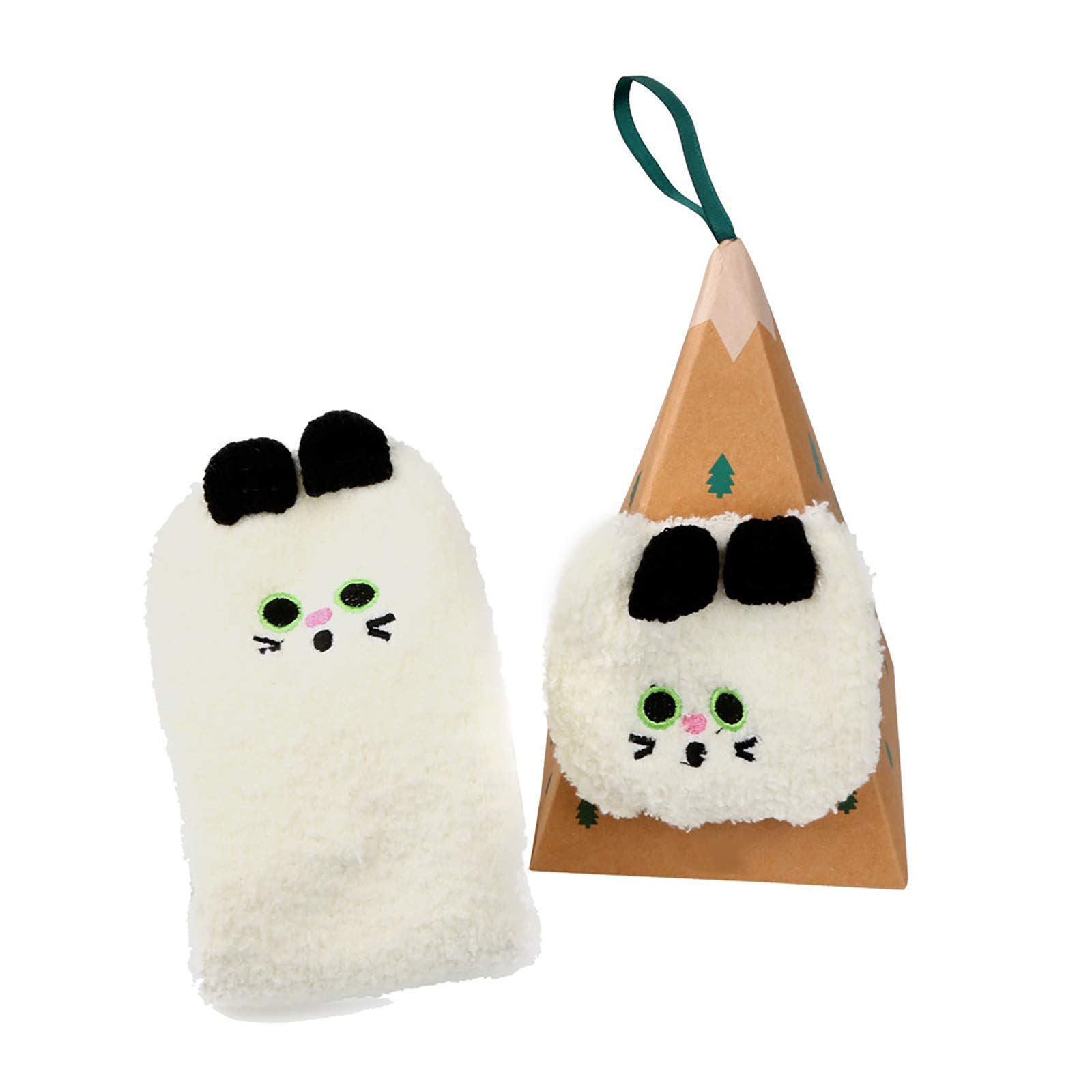 Women's Cartoon Slipper Socks - Soft Velvet Winter Socks with Embroidery for Women - Cozy Christmas Gift (One Size) - Perfect for Home, Lounge & Holiday Comfort