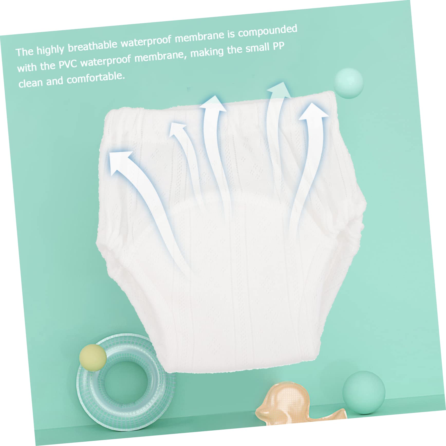 **GREENADSCAPE 10-Pack Boys Training Pants - Soft Cotton Underwear for Potty Training, Breathable & Comfortable Diaper Alternative (White) – Perfect for Daycare, Travel & Nighttime Use**