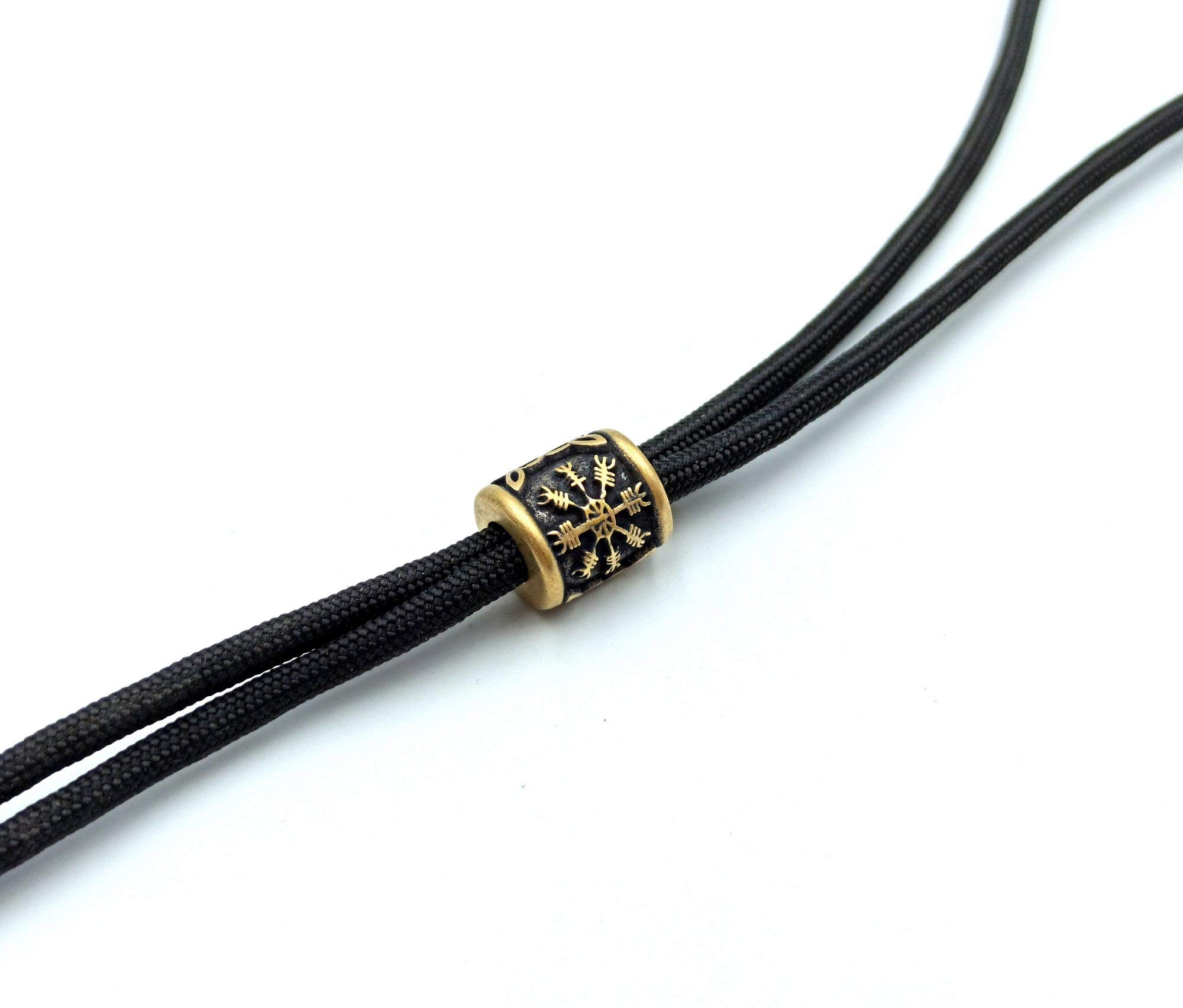 Aegishjalmur Viking Paracord Bead | EDC Knife Lanyard Beads for Survival Gear & Tactical Accessories | Perfect for Camping, Hiking, and Outdoor Adventures