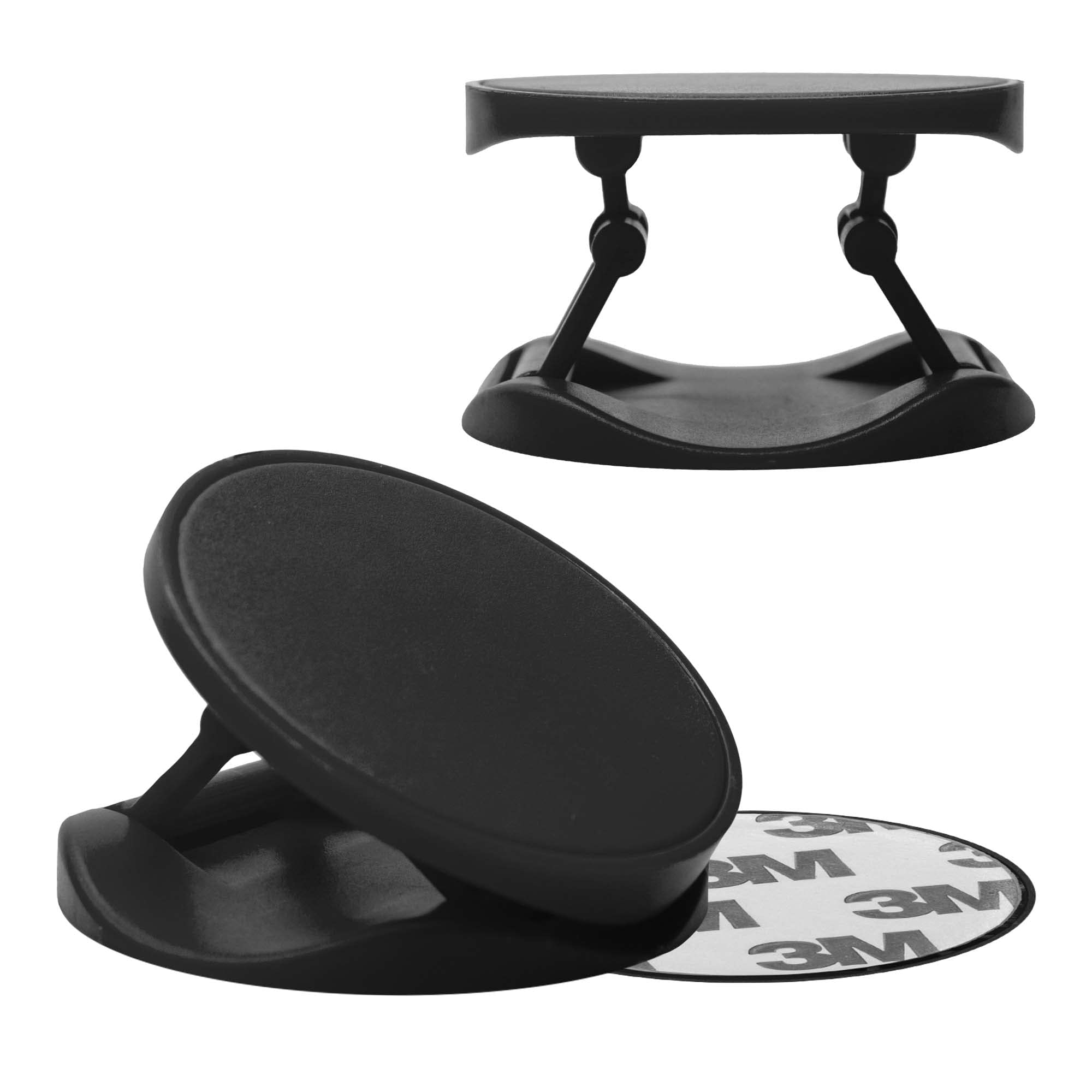 Anti-Slip Phone Grip Holder Stand for iPhone 14/13/12 & Samsung Galaxy S23/S22 - Black | Portable Phone Kickstand for Hands-Free Viewing, Gaming & Video Calls